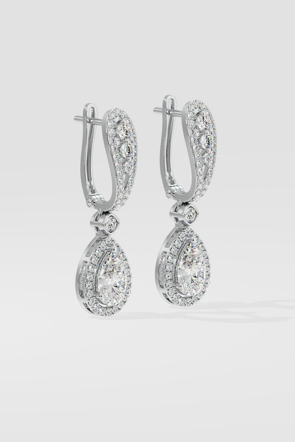 Minari Pear Halo Danglers