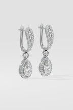 Minari Pear Halo Danglers