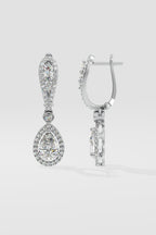 Minari Pear Halo Danglers