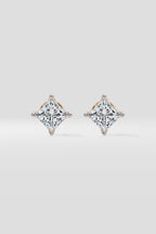 1.5 ct Princess Studs