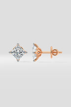 1.5 ct Princess Studs