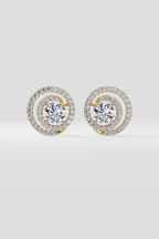 1 ct Loop Halo Earrings