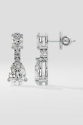 2 ct Pear Solitaire Drop Earrings