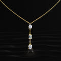 3 Diamond Drop Necklace