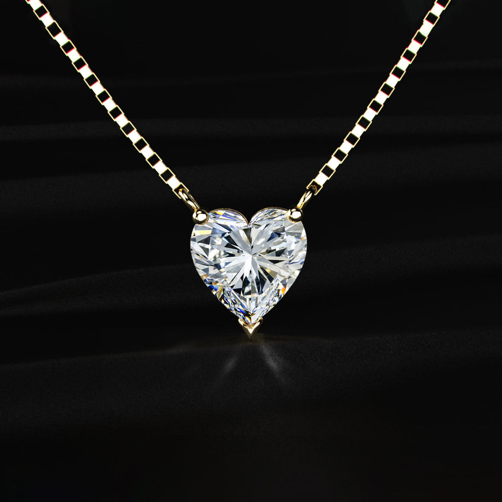Heart Shaped Solitaire Necklace