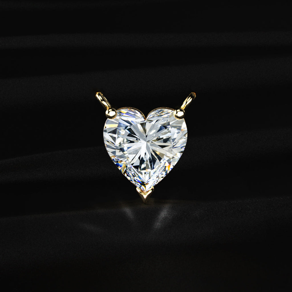 Heart Shaped Solitaire Necklace