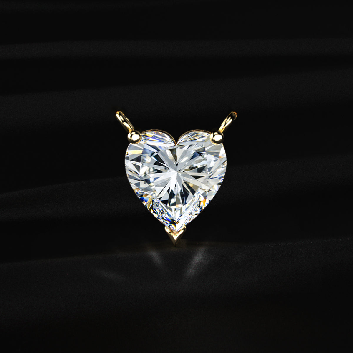 Heart Shaped Solitaire Necklace