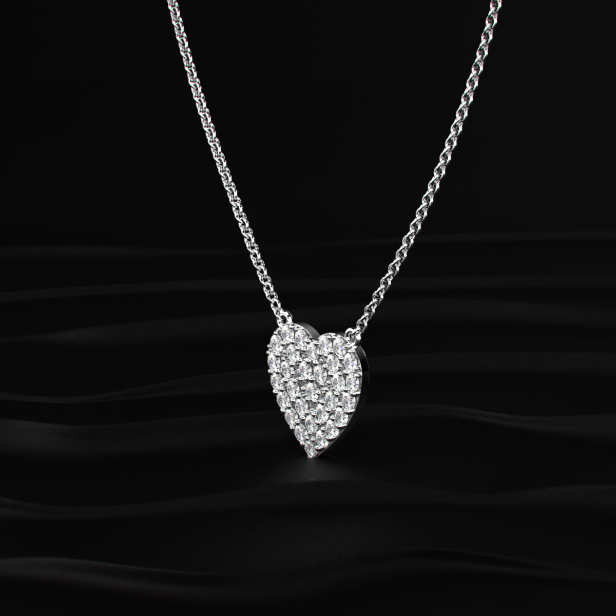 Chloe Heart Diamond Necklace