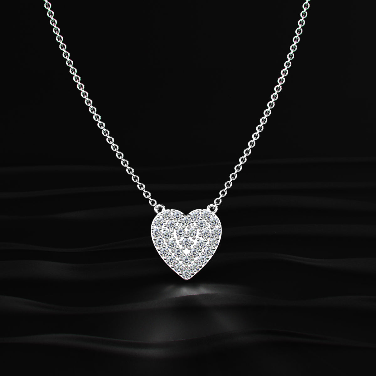 Chloe Heart Diamond Necklace