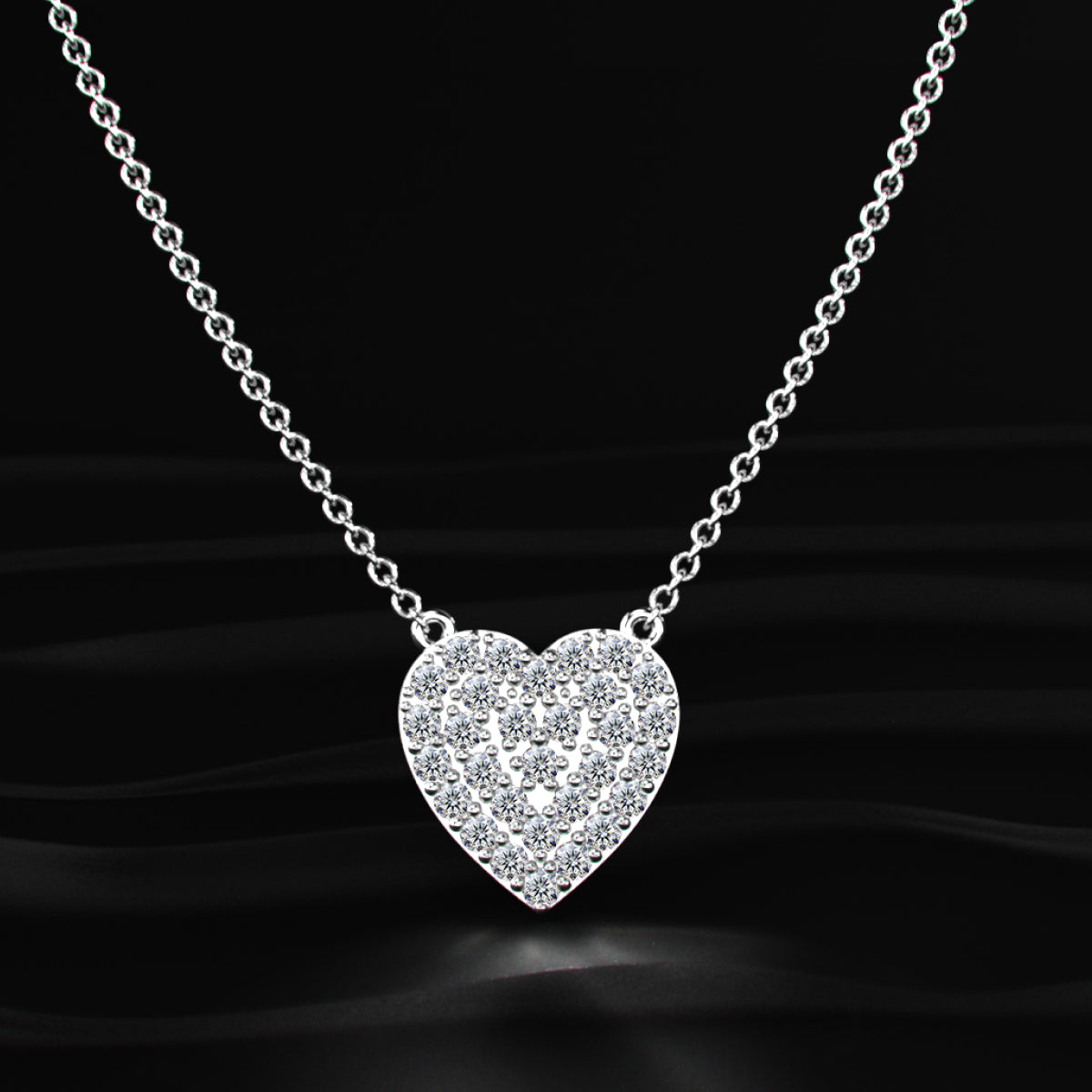 Chloe Heart Diamond Necklace