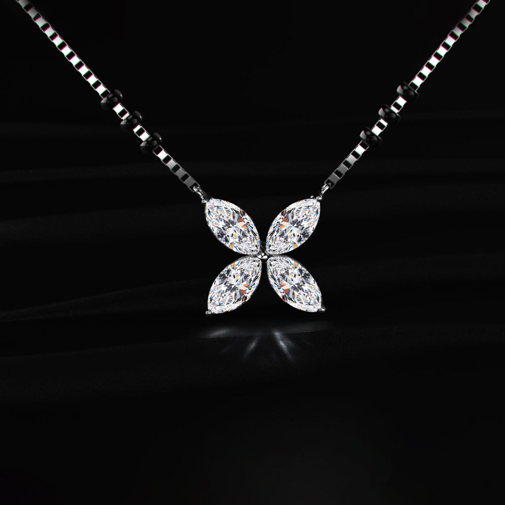 4 Marquise Diamond Mangalsutra