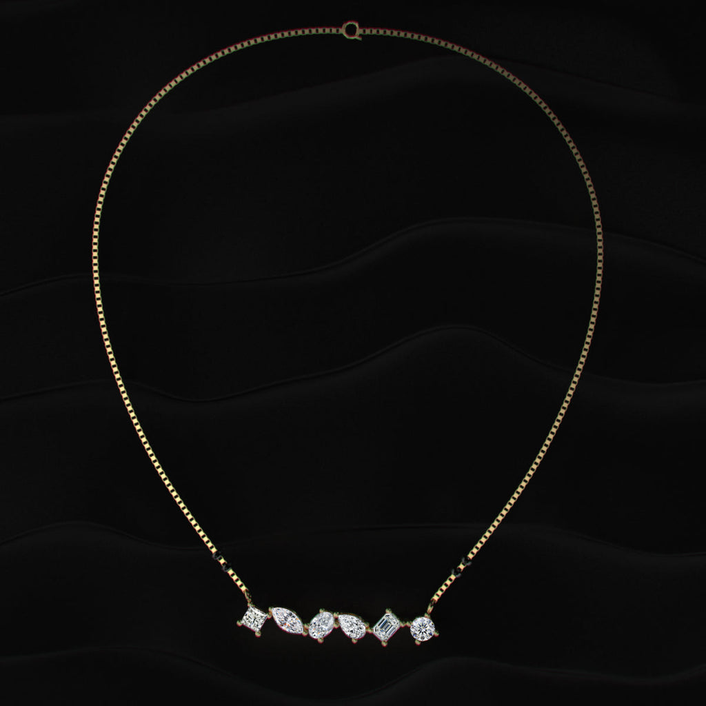 Mixed Shape Diamond Mangalsutra