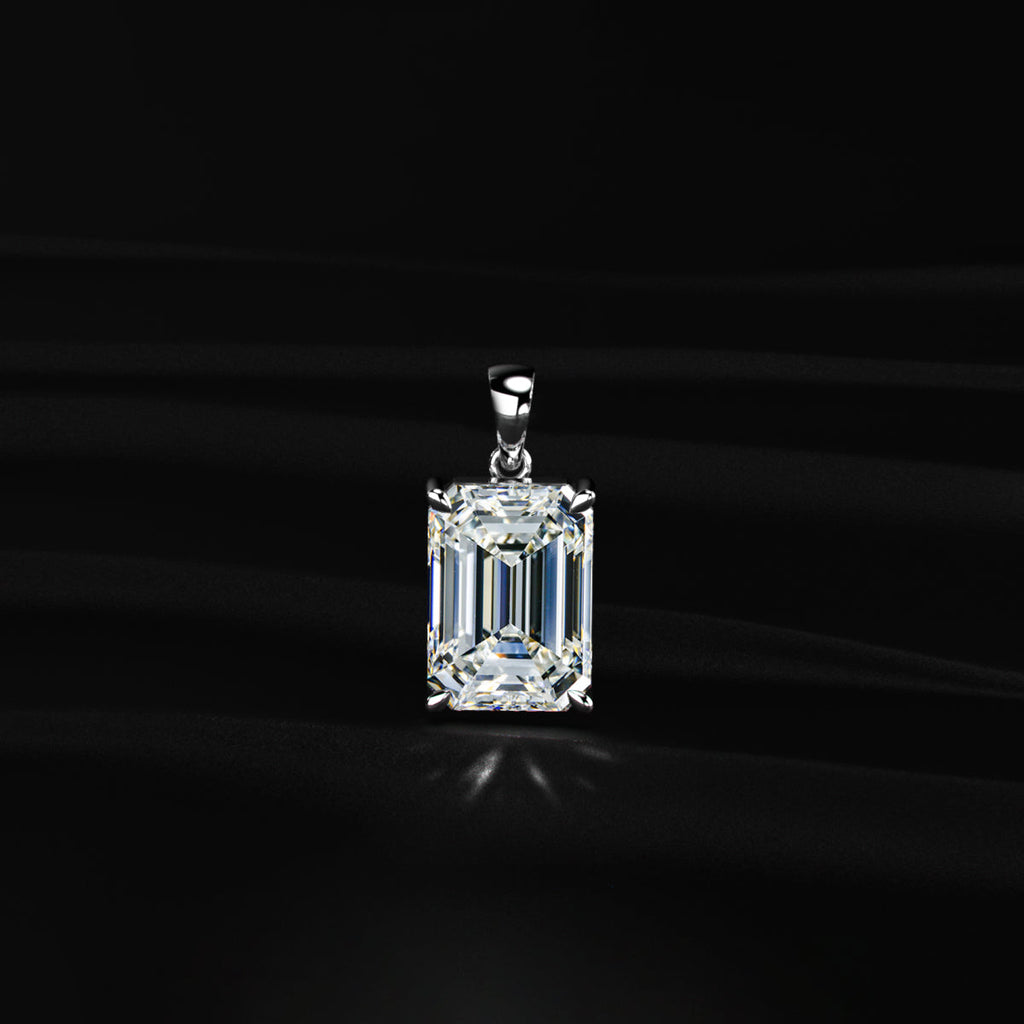 Emerald Cut Solitaire Pendant