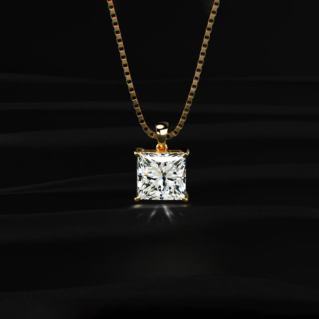 Princess Solitaire Pendant