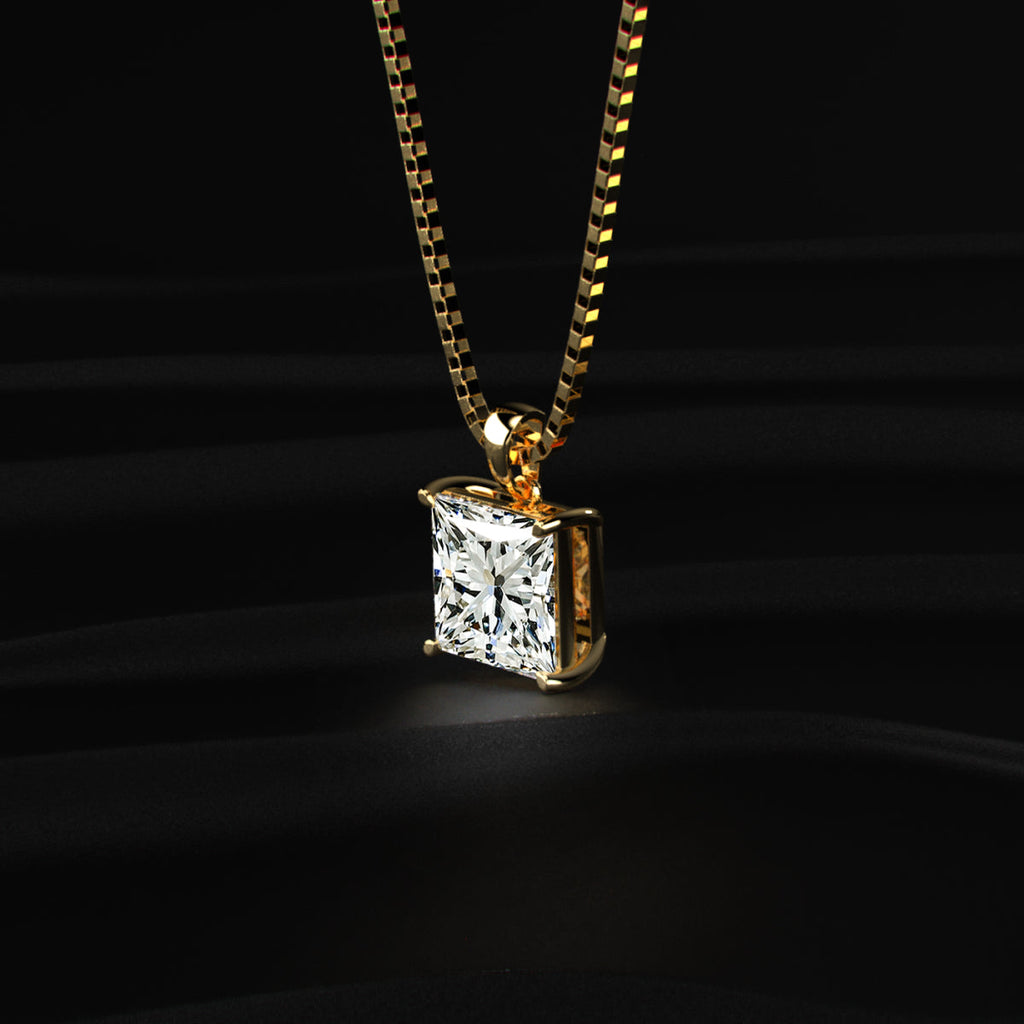 Princess Solitaire Pendant