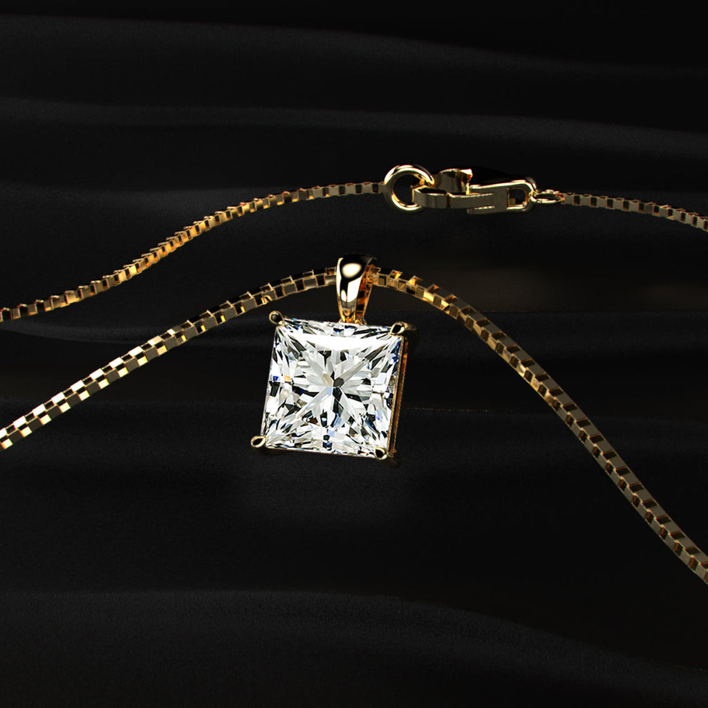 Princess Solitaire Pendant