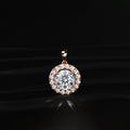 Round Diamond Halo Pendant