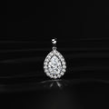 Pear Diamond Halo Pendant