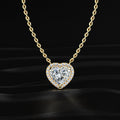 Heart Diamond Halo Pendant