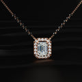 Emerald Diamond Halo Mangalsutra