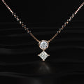Round And Princess Duo Diamond Mangalsutra