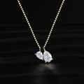 Toi Et Moi Double Pear Necklace