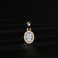 Oval Halo Pendant