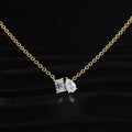 Toi Et Moi Emerald And Pear Necklace