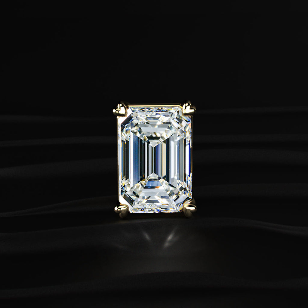 12 Carat Emerald Cut Solitaire Pendant