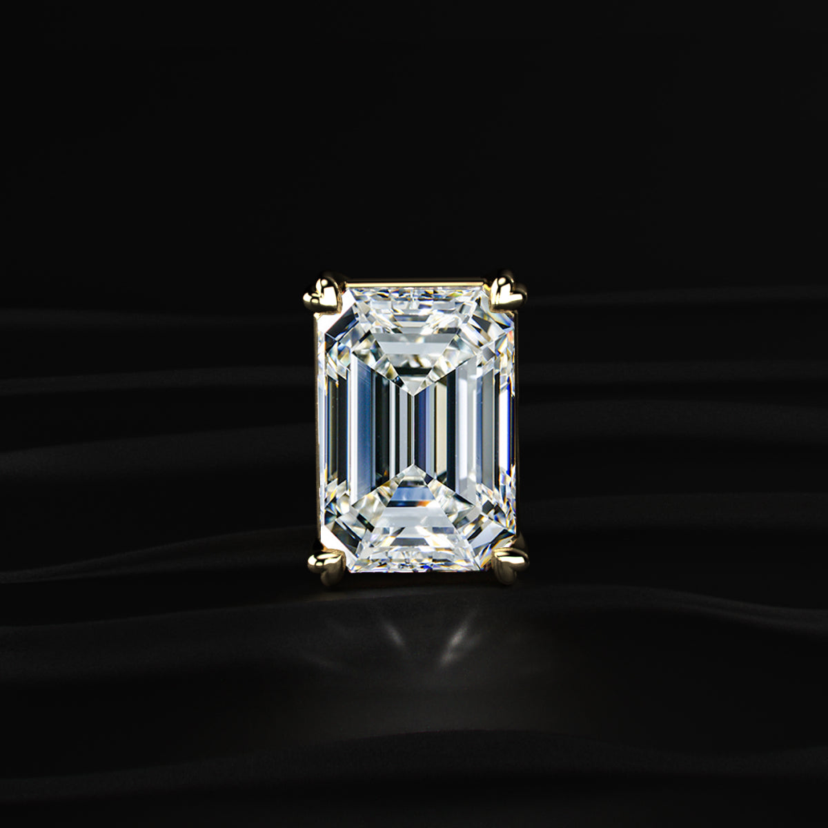 12 Carat Emerald Cut Solitaire Pendant