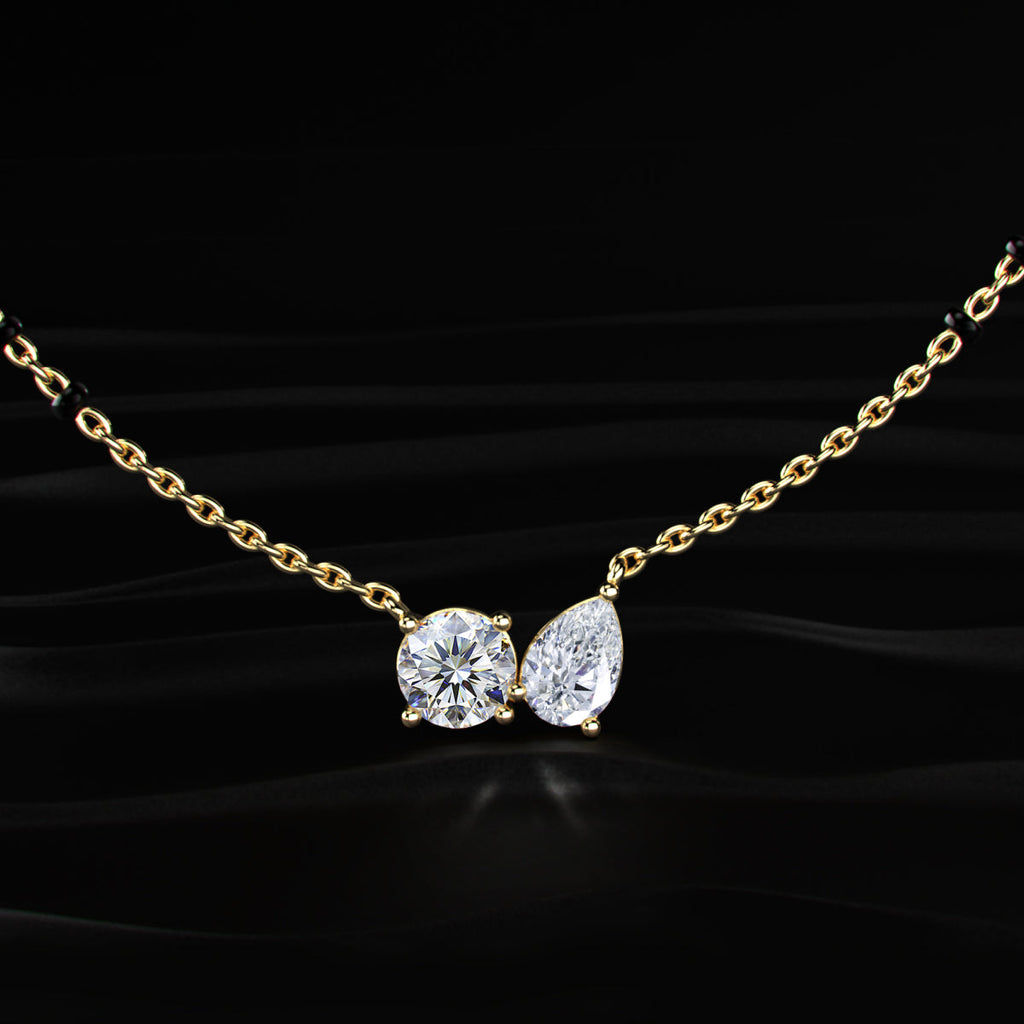 Round & Pear Toi-Et-Moi Mangalsutra