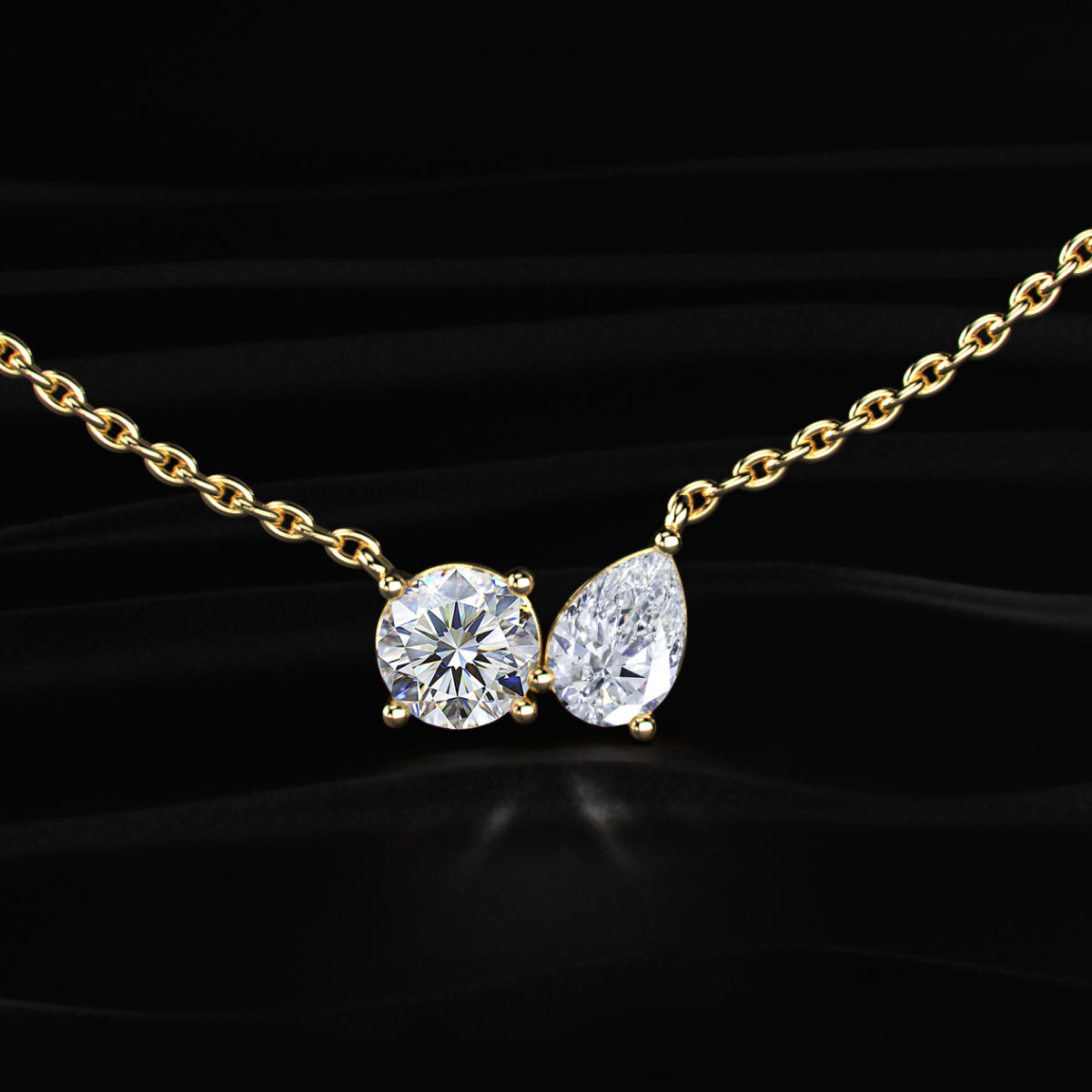 Round & Pear Toi-Et-Moi Mangalsutra