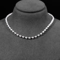 Pear Diamond Tennis Necklace