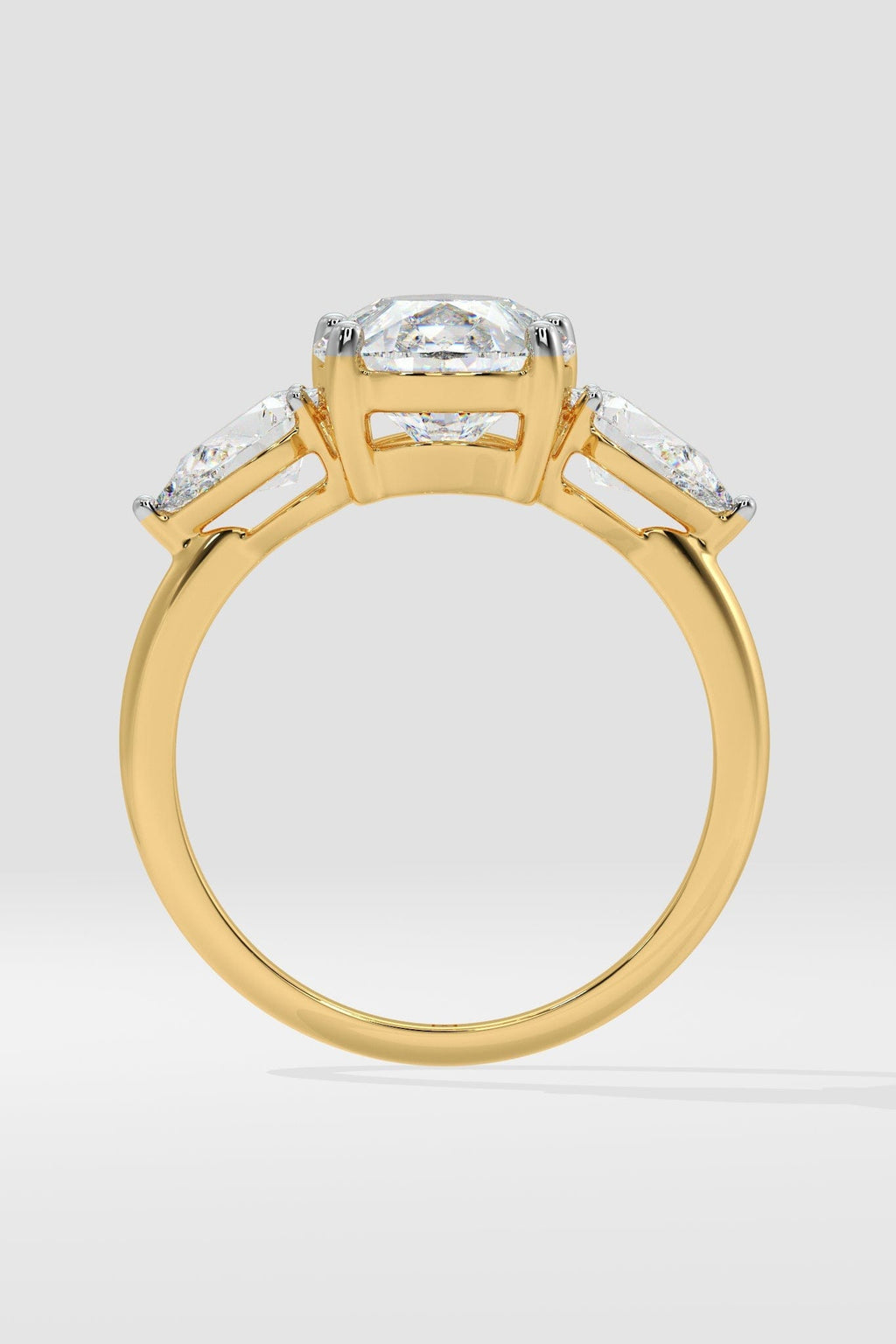 3 ct Pear Three Stone Ring