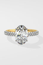 1.5 ct Oval Dome Pave Ring