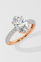 1.5 ct Oval Dome Pave Ring