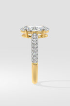 1.5 ct Oval Dome Pave Ring