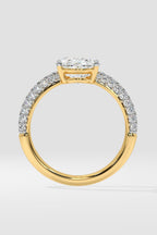 1.5 ct Oval Dome Pave Ring