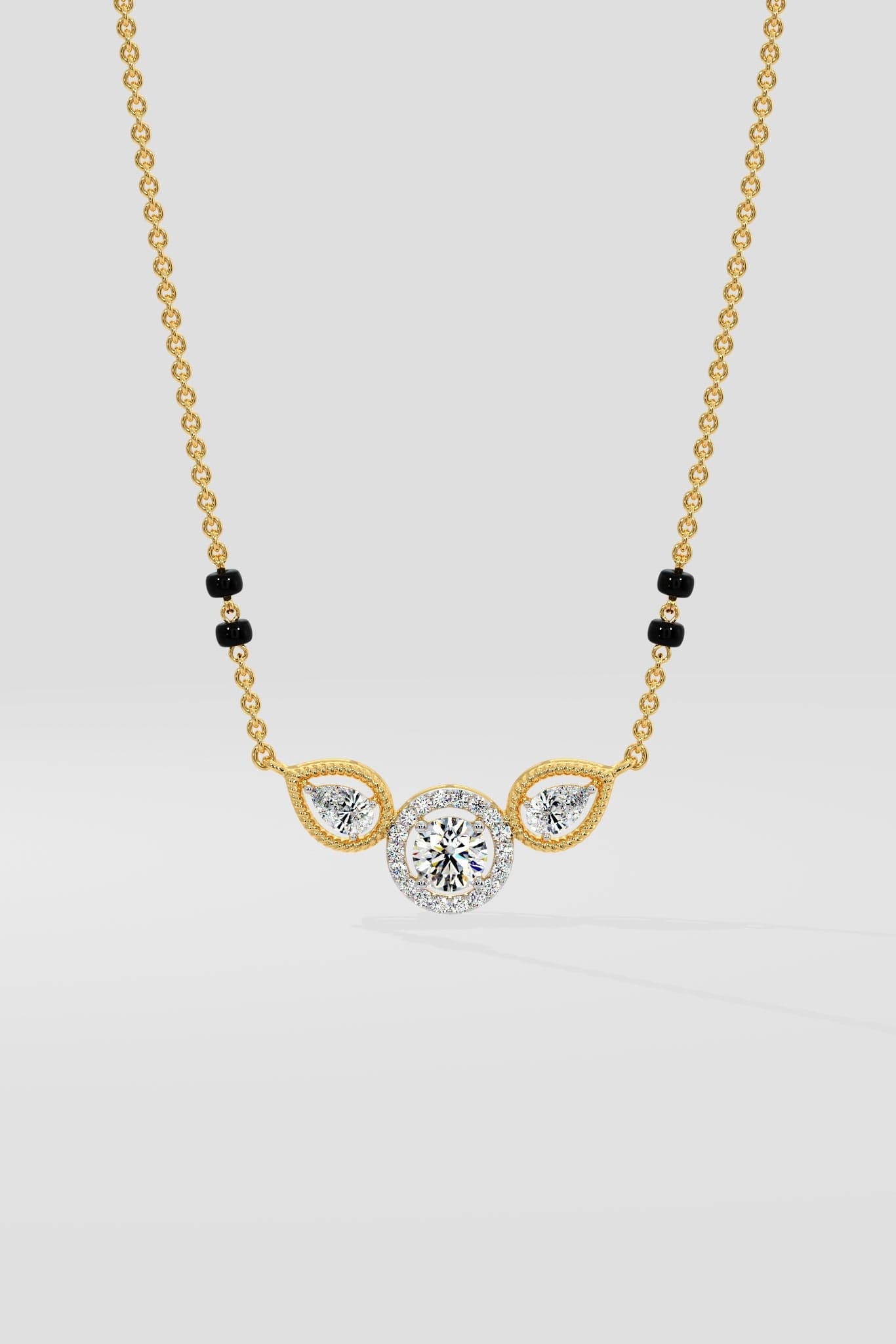 Petal Solitaire Mangalsutra
