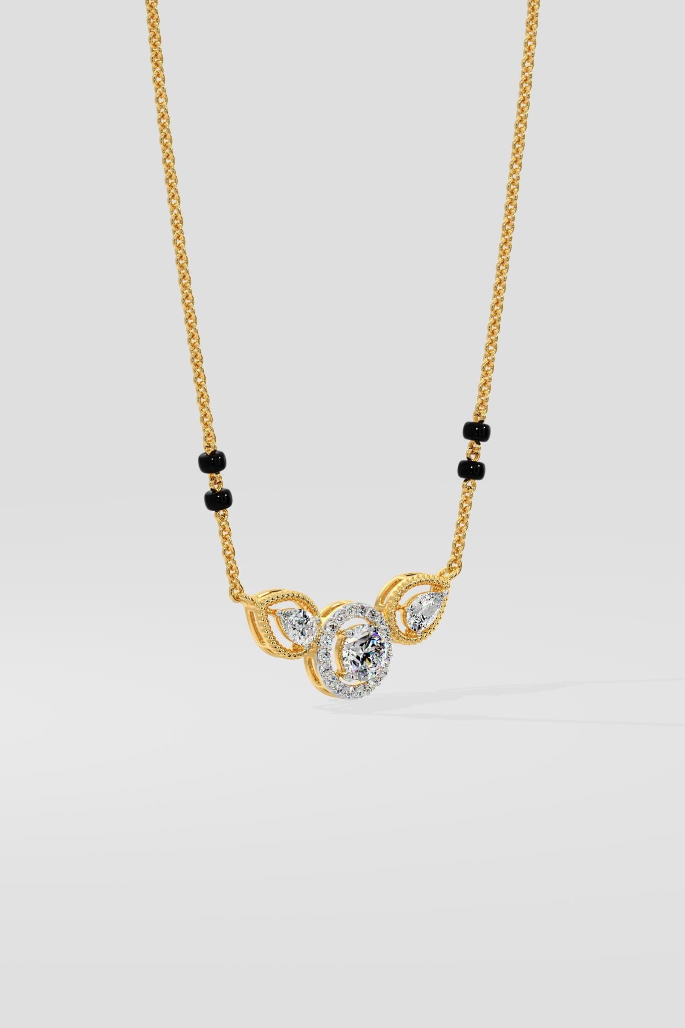 Petal Solitaire Mangalsutra