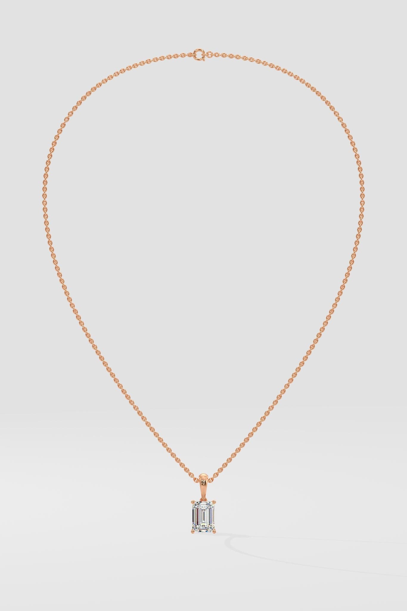 2 ct Emerald necklace