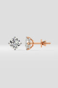 2 ct Invisible Halo Solitaire Studs