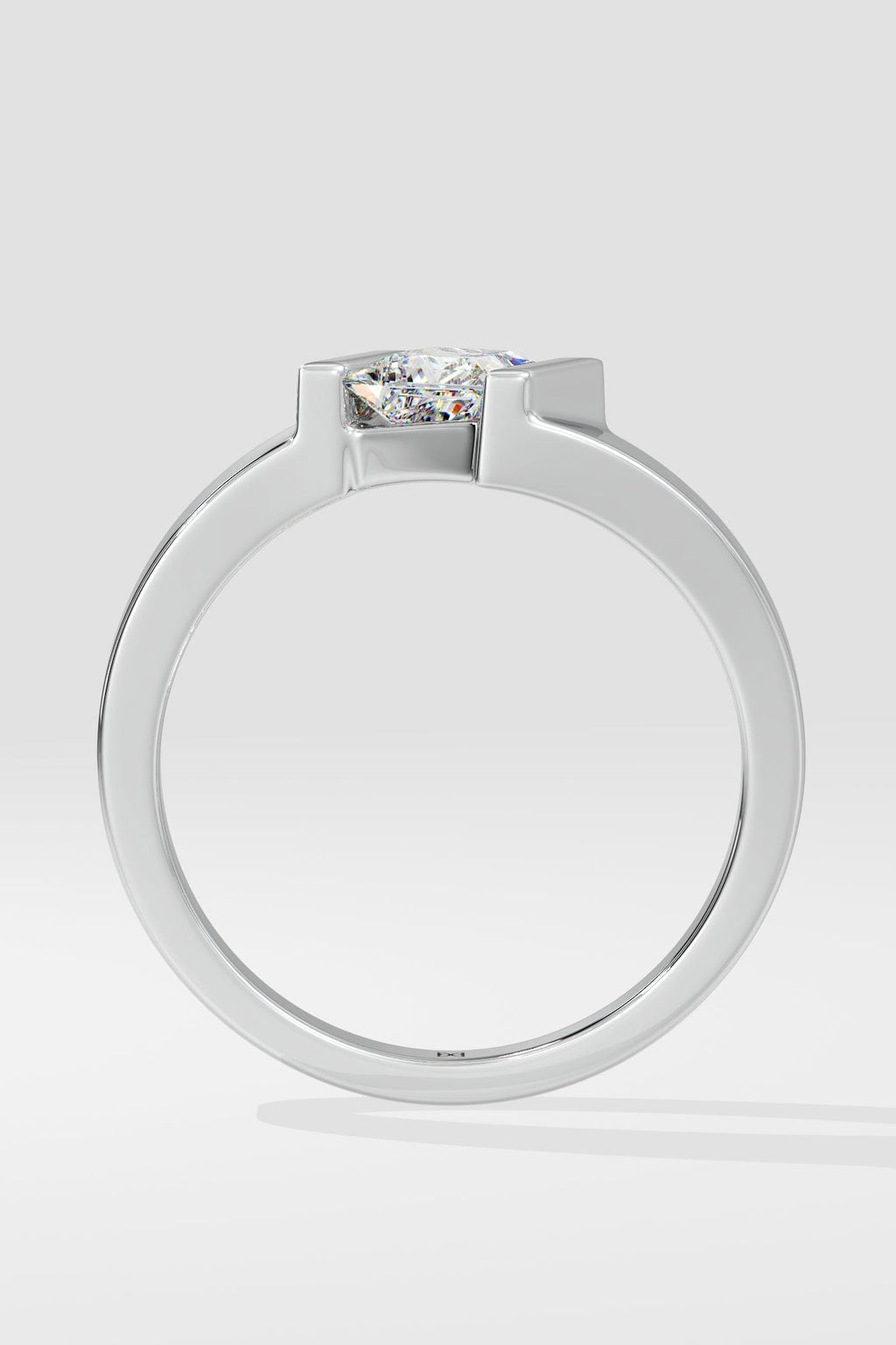 Angular Princess Cut Ring