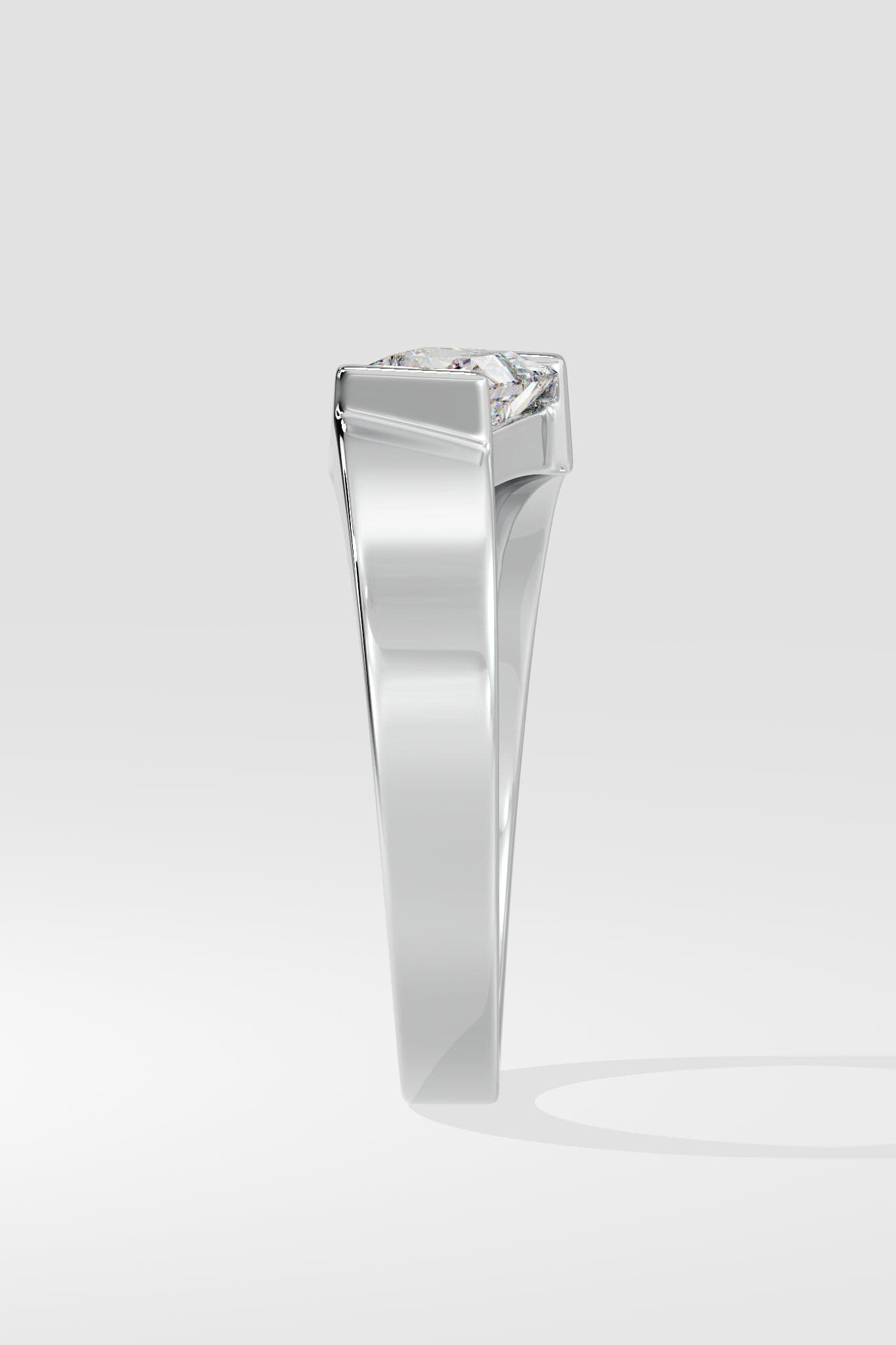 Angular Princess Cut Ring