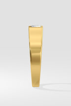 Bar Set Solitaire Ring