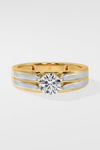 Apollo Two-Tone Solitaire Ring