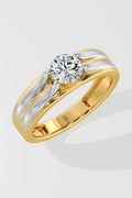 Apollo Two-Tone Solitaire Ring