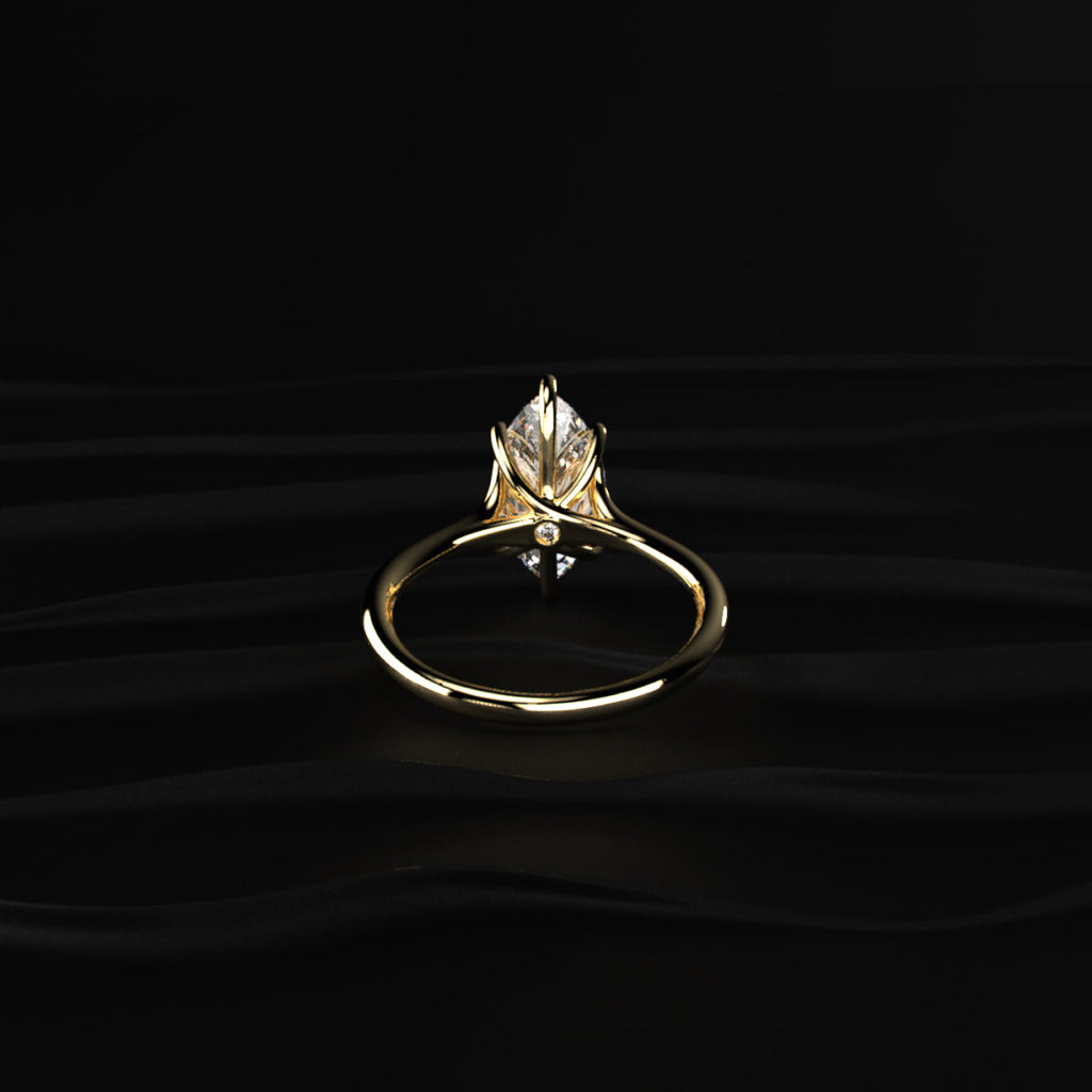 2 Carat Marquise Diamond Solitaire Ring