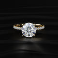 Round Diamond Ring With Hidden Halo