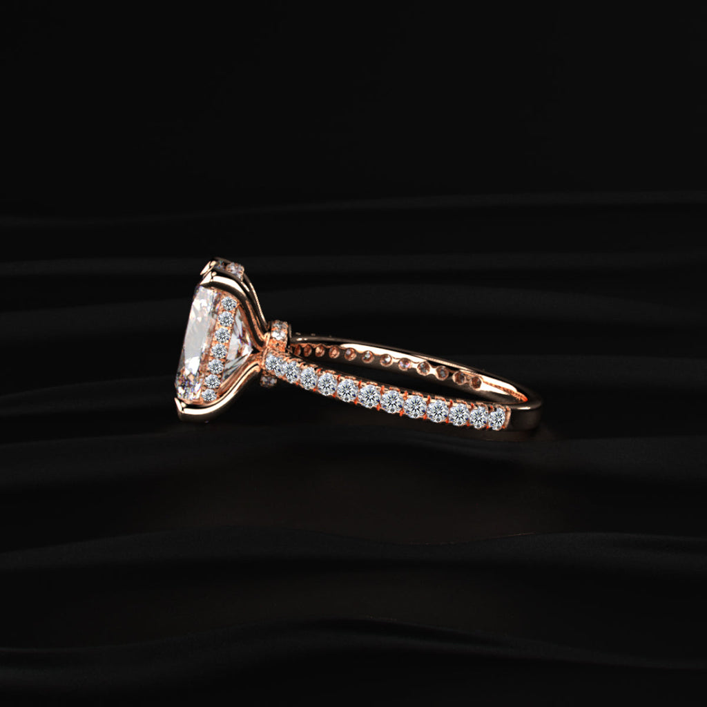 3Ct Oval Diamond Ring